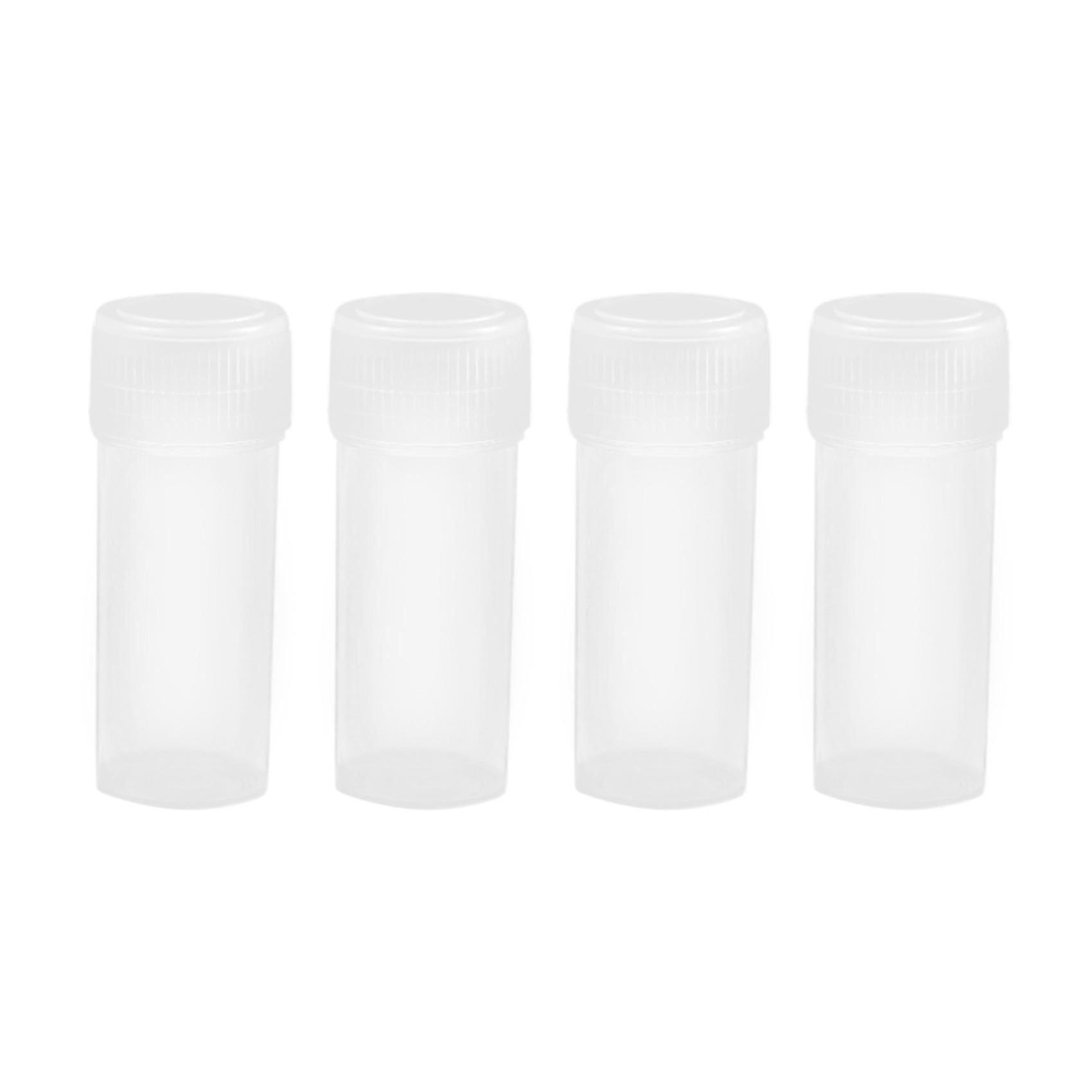 200 Pcs 5ml Plastic Potable Mini Clear Storage Case Vial Storage Container