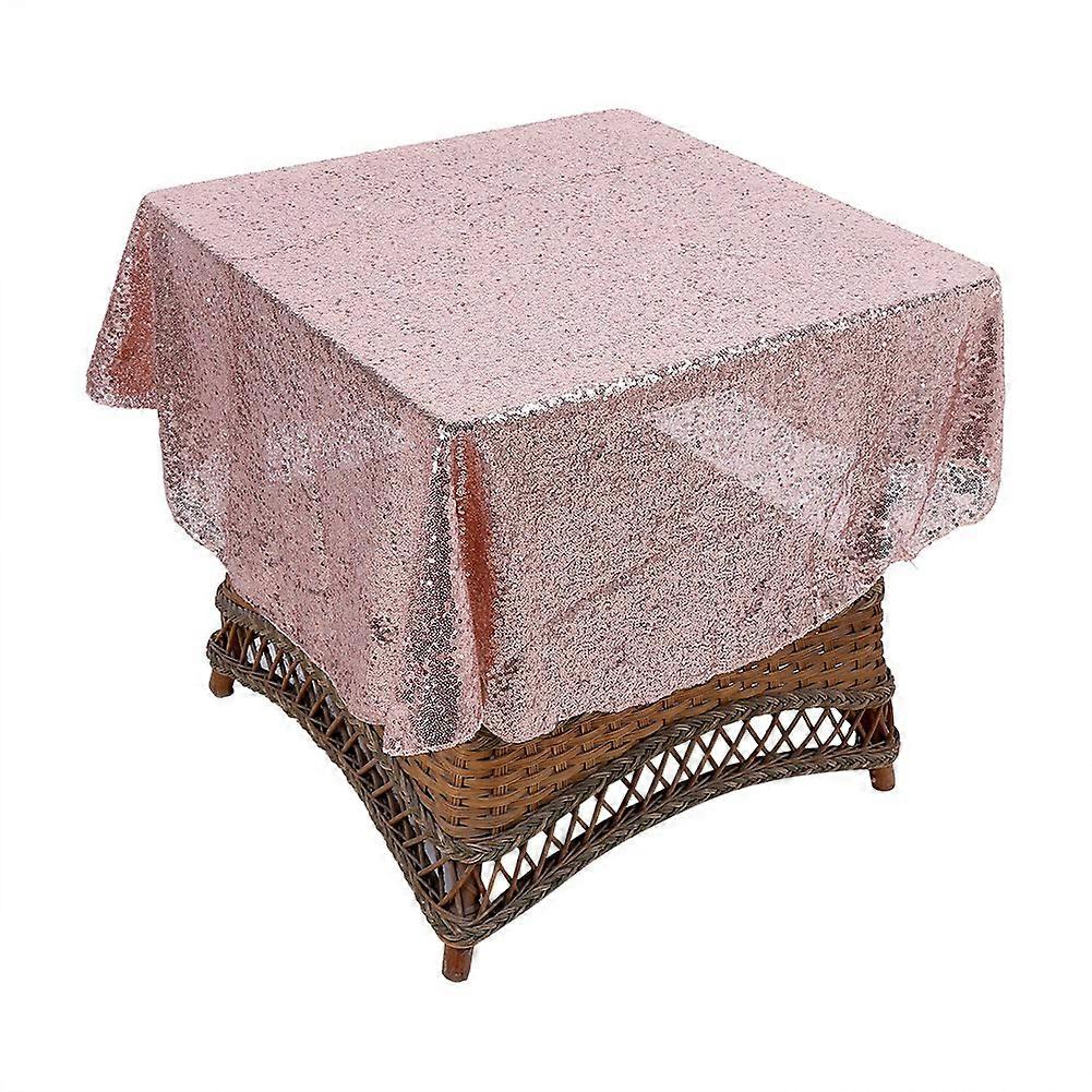 Glitter Sequin Tablecloth Round Sparkly Wedding Party Banquet Table Decor