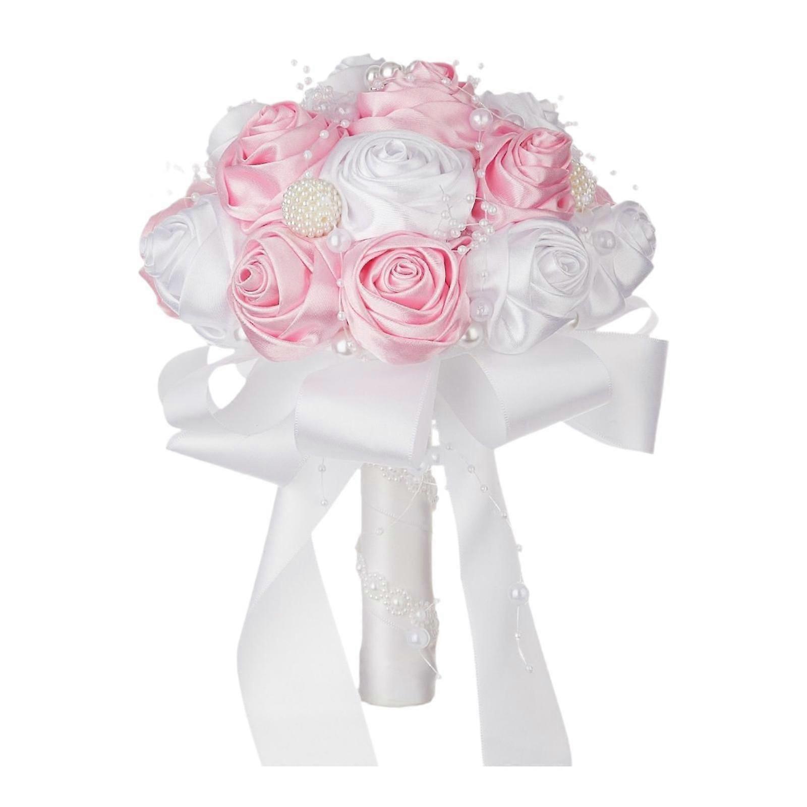 Nedime Gelin Sevgililer Günü için Düğün Buketi Yapay Gül Çiçek