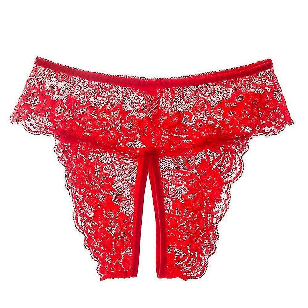 Nők Szexi Csipke Crotchless Rövidnadrág bugyi Bugyi Fehérnemű Fehérnemű