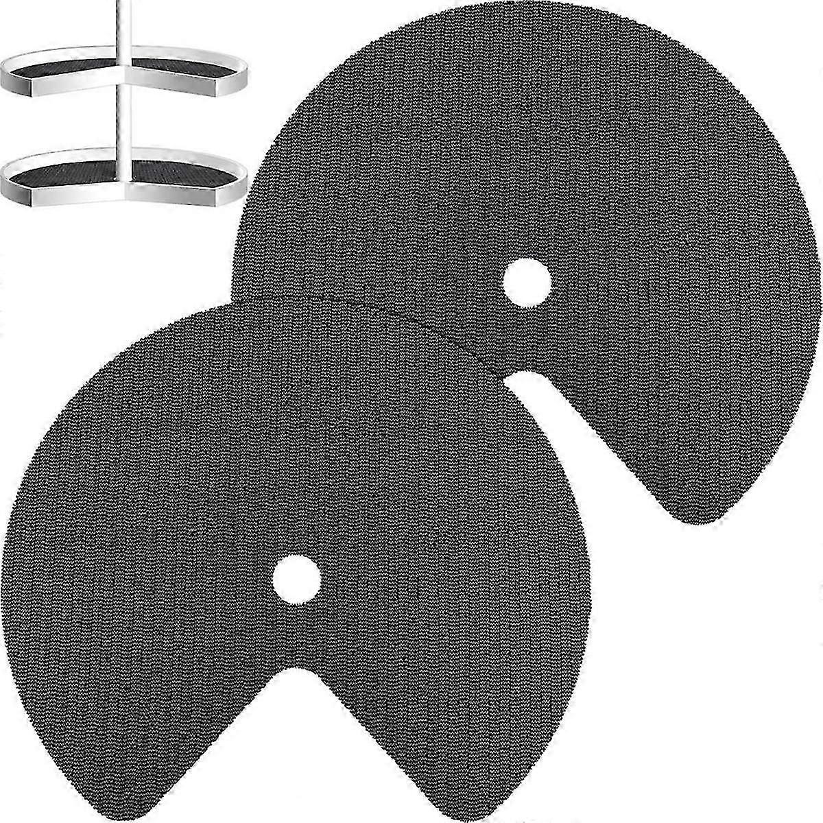 2Pcs τεμπέλης ράφι Liner Circle Κουζίνα Liners μη αυτοκόλλητες επενδύσεις γραφείων αντιολισθητικά ψυγεία για τον Δρ JN