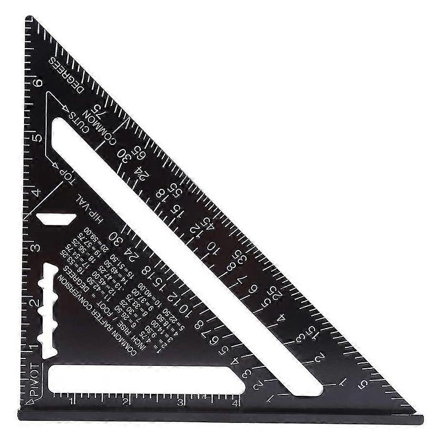 Imperial Aluminum Triangle Ruler with Oxide Finish