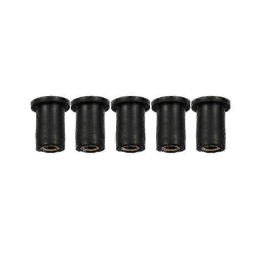 10 Sets M5 Rubber Well Nuts With Stainless Steel Bolts – For Motorcycle Bike Screens & Fairings By Tp.motorworks