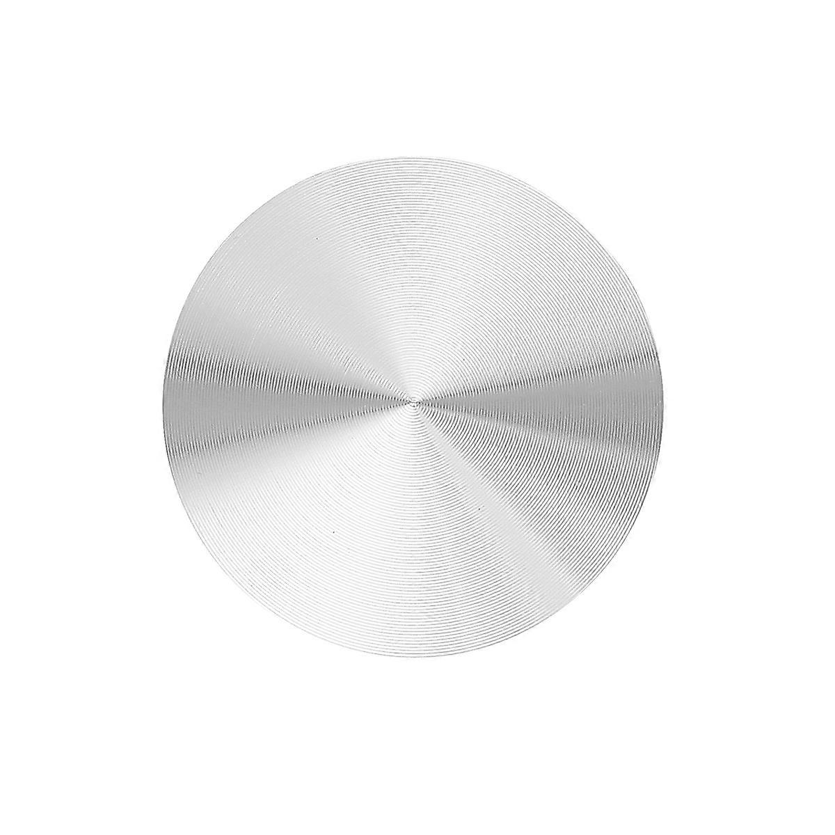 Glass plate adapter table leg, aluminum, round, 50x8mm, silver
