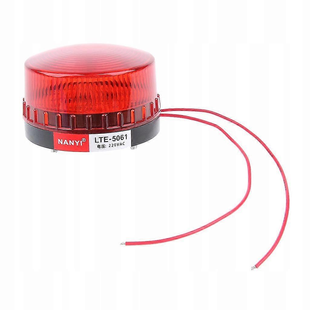 Red Led Emergency Warning Lamp, Flashing, Stroboscopic, 220v