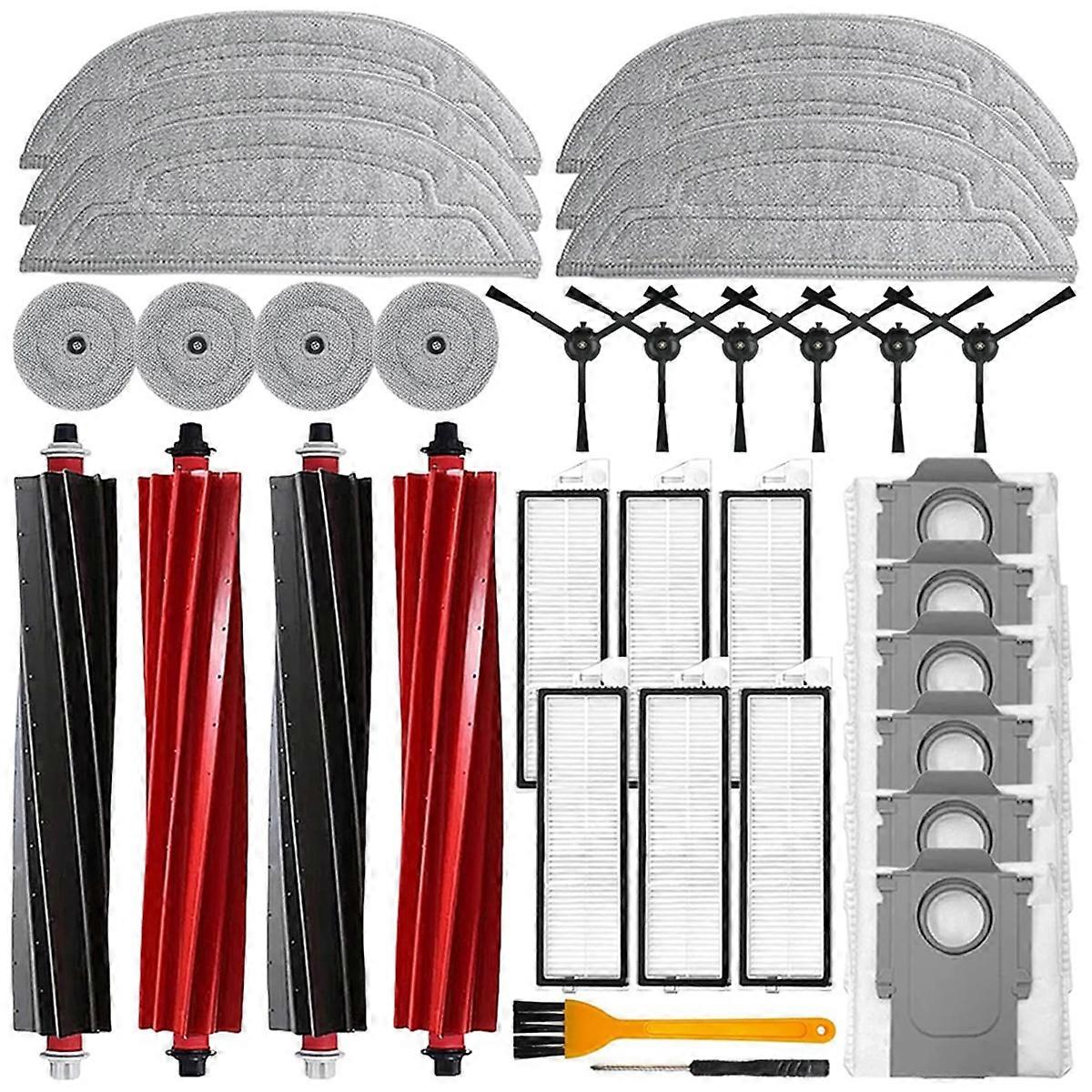 34 PCS for S8 MaxV Ultra Roller Side Brushes Filters