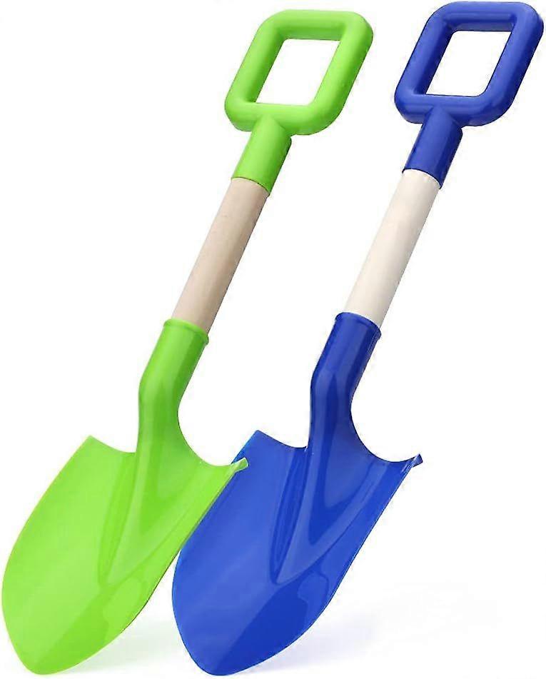 2 Pack Jumbo Shovels 16 Inch/40CM, Heavy Duty Plastic Sand Spade Shovel for Kids Adults, Solid Beach Sand Toy- Great for Sandbox,Outdoor, Snow Scoop, 
