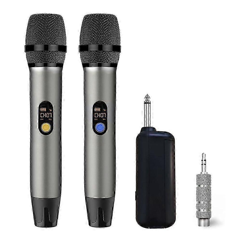 UHF Cordless Wireless Microphone Handheld Dynamic Professional Microphone System for Karaoke Singin