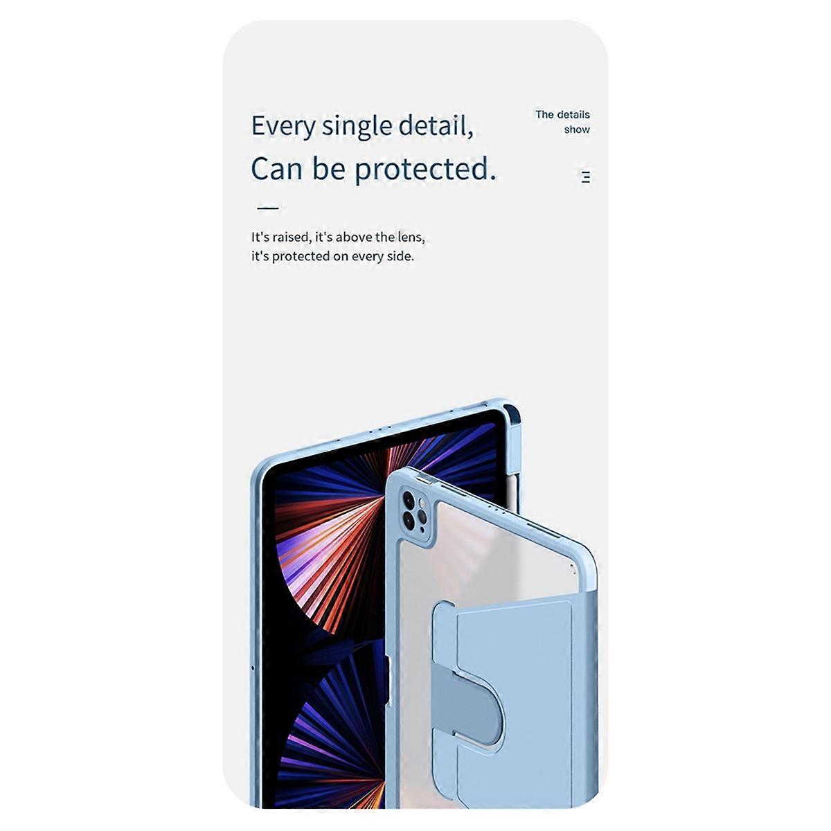 360° Rotating Tablet Case Acrylic for 12.9 Inch (2018/2020/2021)