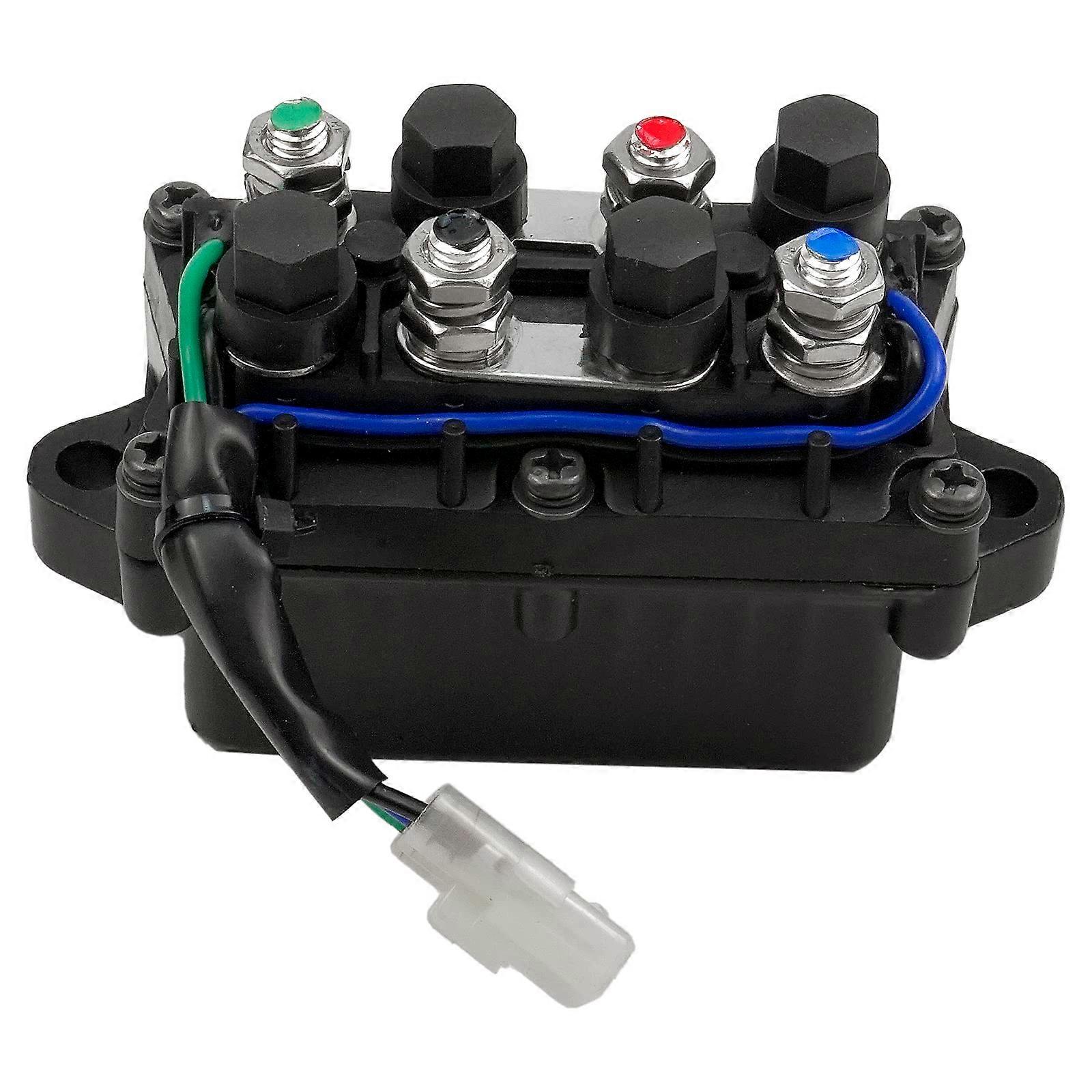 Universal Winch Solenoid Relay switch Assembly Compatible with Cat Arctic ATV Warn Winch Replace 0409066 0409-066