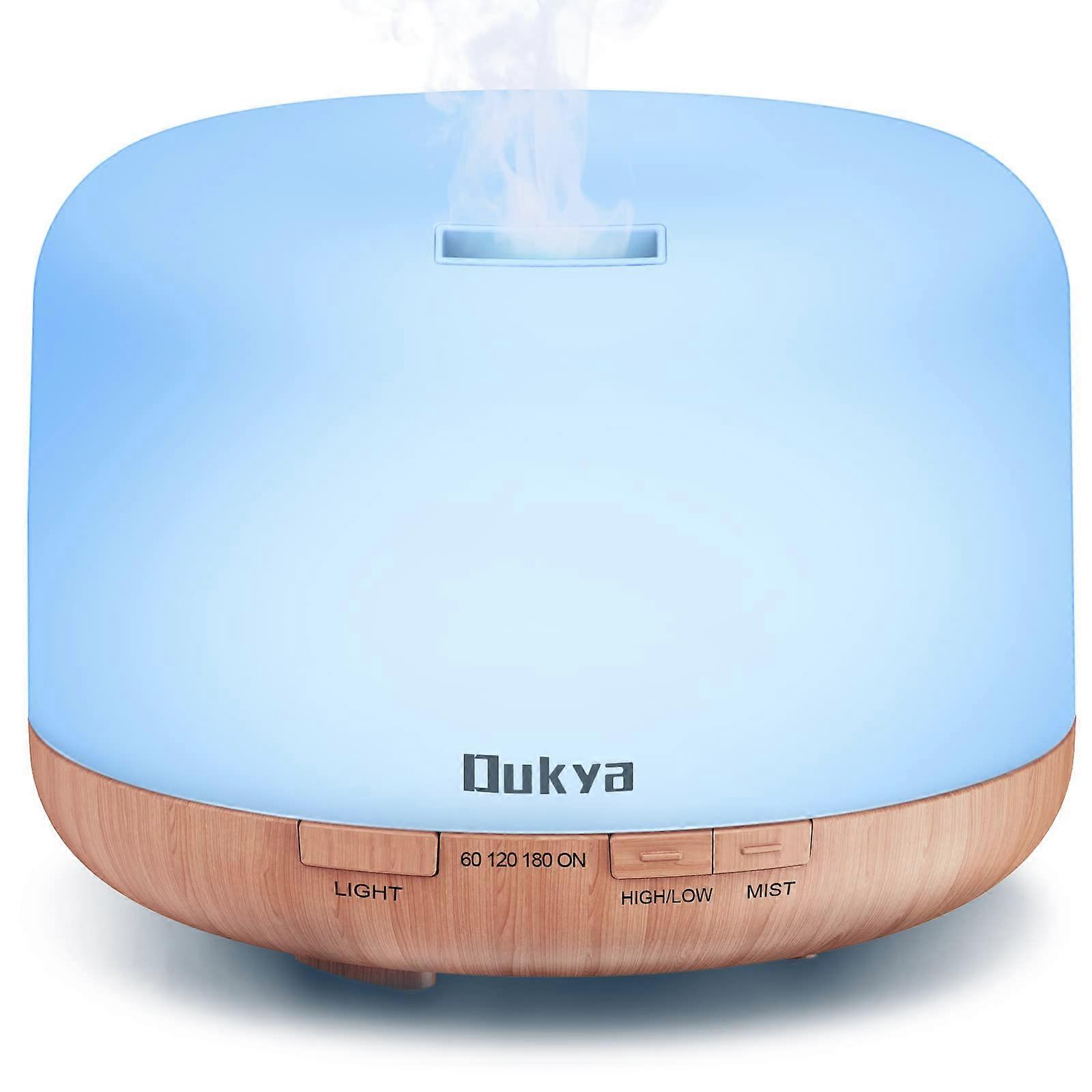 500ml Essential Oil Diffuser Ultrasonic Aromatherapy Vaporizer With Timer And Automatic Key Scented Oil Moisturizer