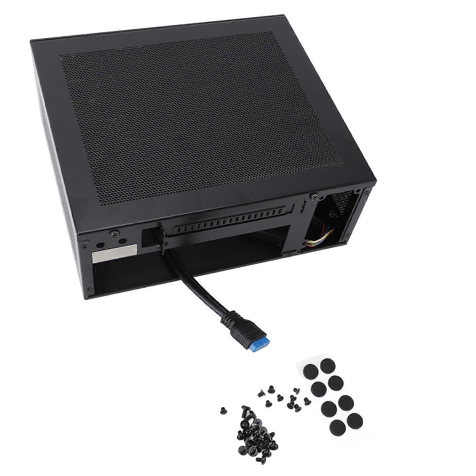 PC USB3.0 Ports for ITX Motherboard Mesh Punch PCI Slots Heat Dissipation Tower Gaming Computer Case