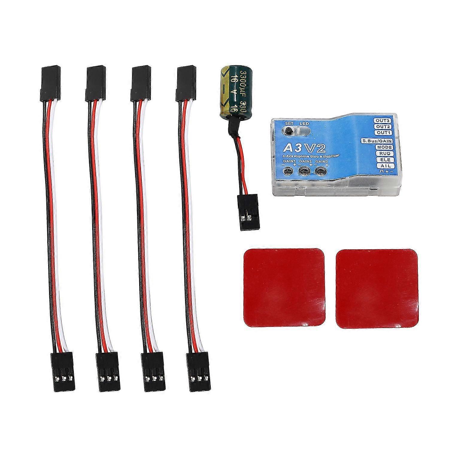 A3 V2 Flight Controller Stabilizer 4 Flight Modes For Rc Airplane Airplane Rc Metal Gift Accessory