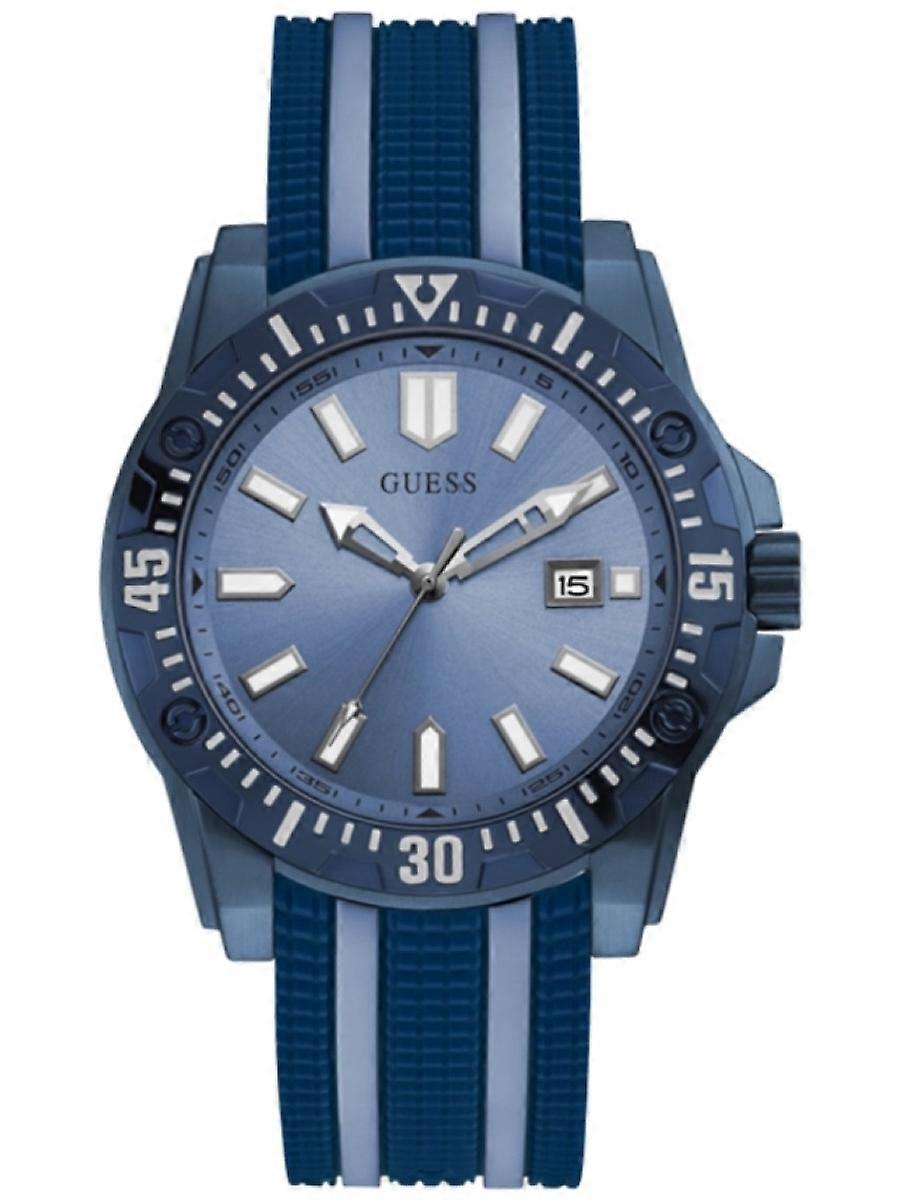 Guess Blå Silikon GW0055G2 Herrklocka