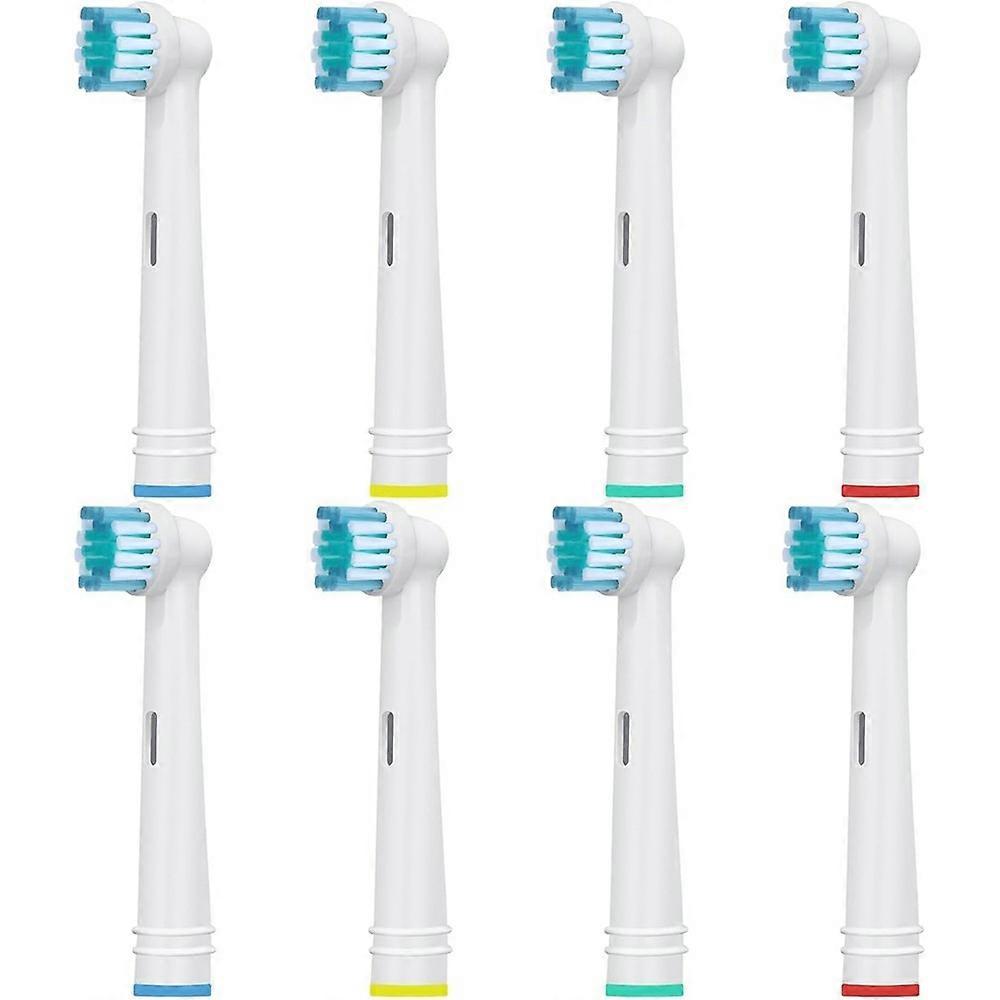 8 têtes de brosse de rechange pour brosse à dents électrique Nettoyage en profondeur Têtes à poils doux pour un usage domestique