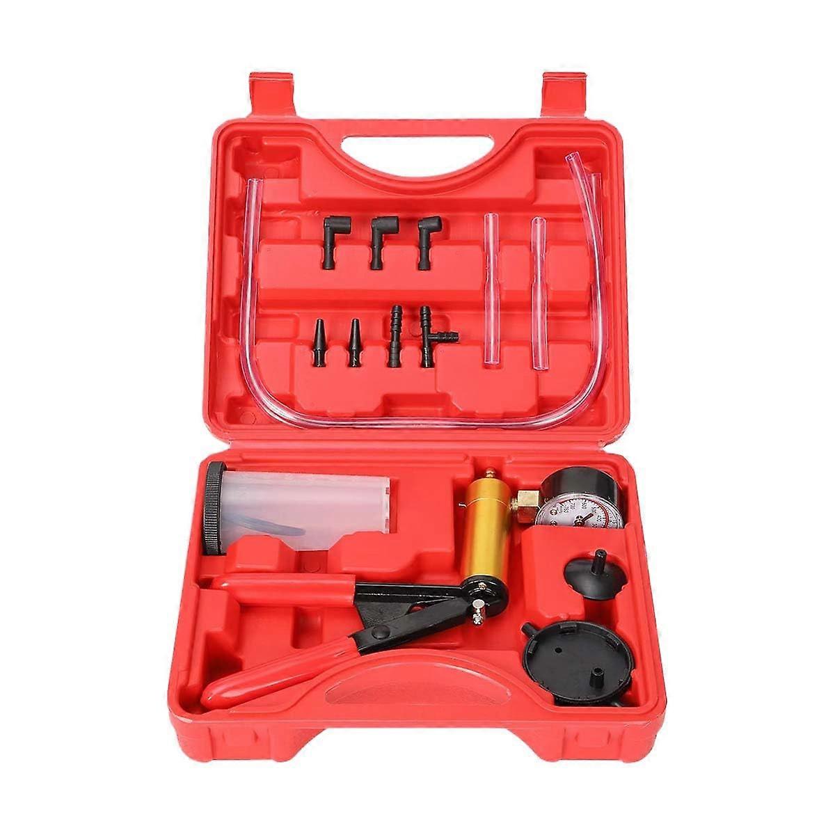 2 in 1 Brake Bleeder Kit, Brake and Clutch Bleeding System, Brake Fluid Bleeder Kit with Adapters