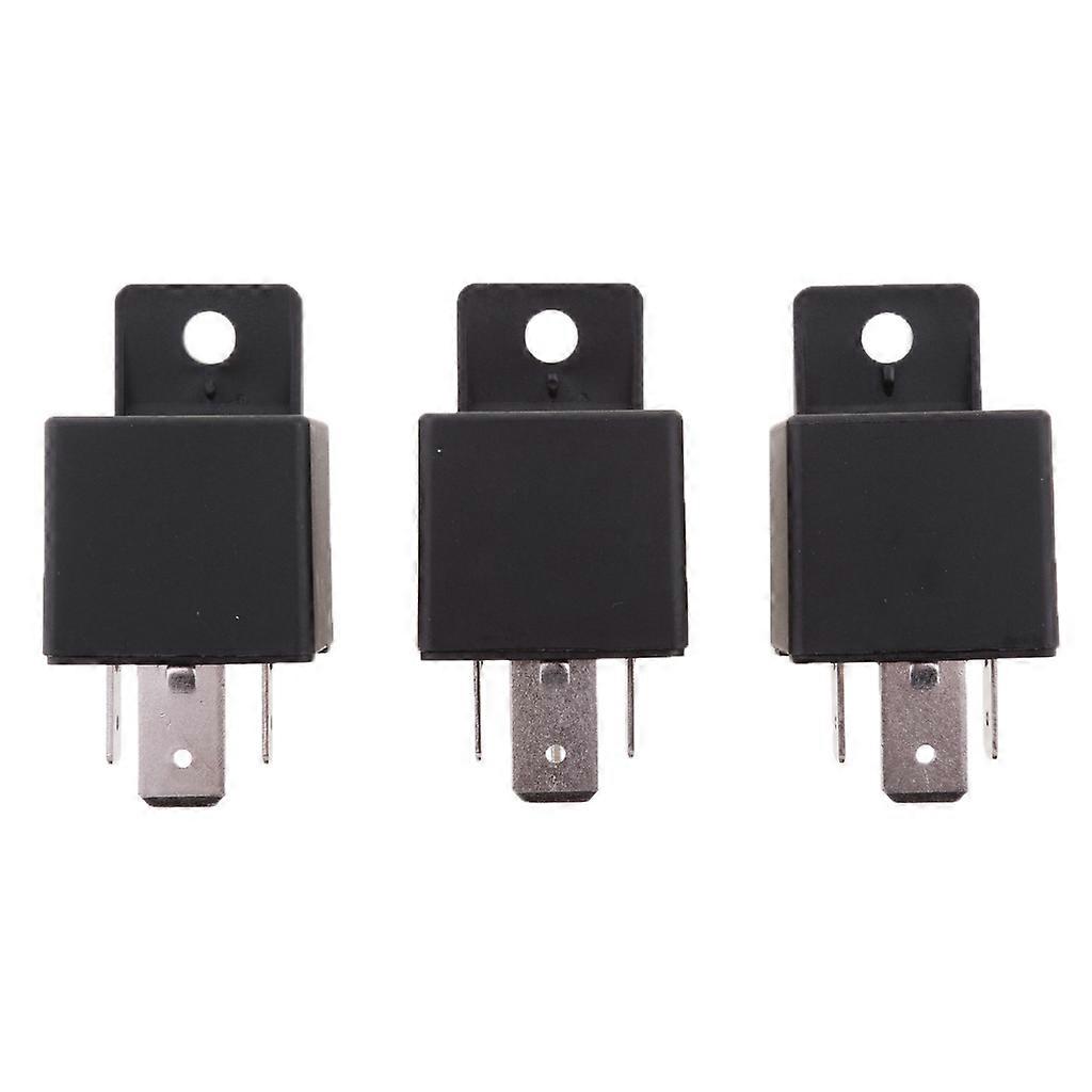 3 PCS 80A 4Pin Auto Car Relay DC 24V Normal Open SPST Vehicle High Current