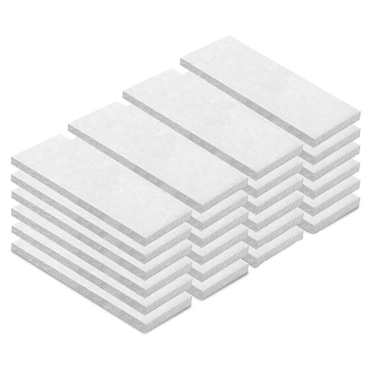 suitable for 24PCS Tabletop Fire Pit Ceramic Wool Wick Table Top Firepit Sponge Cotton Core Fireplace Replacement Wicks 2x4.7inch-FO SHAN RAN WANG