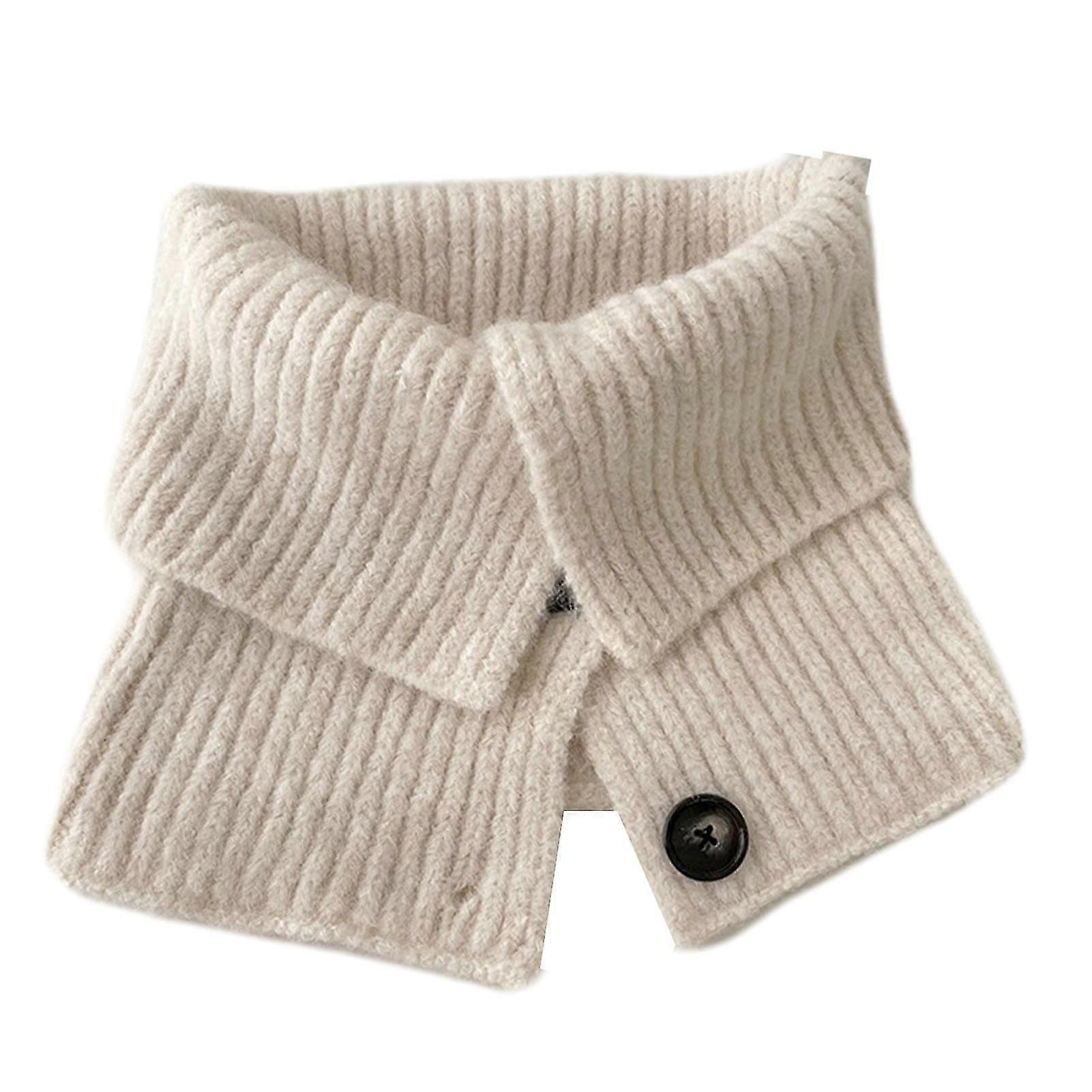 Kvinners strikk falsk krage høst vinter turtleneck pullover skjerf tykkere elastisk nakkevakt mote