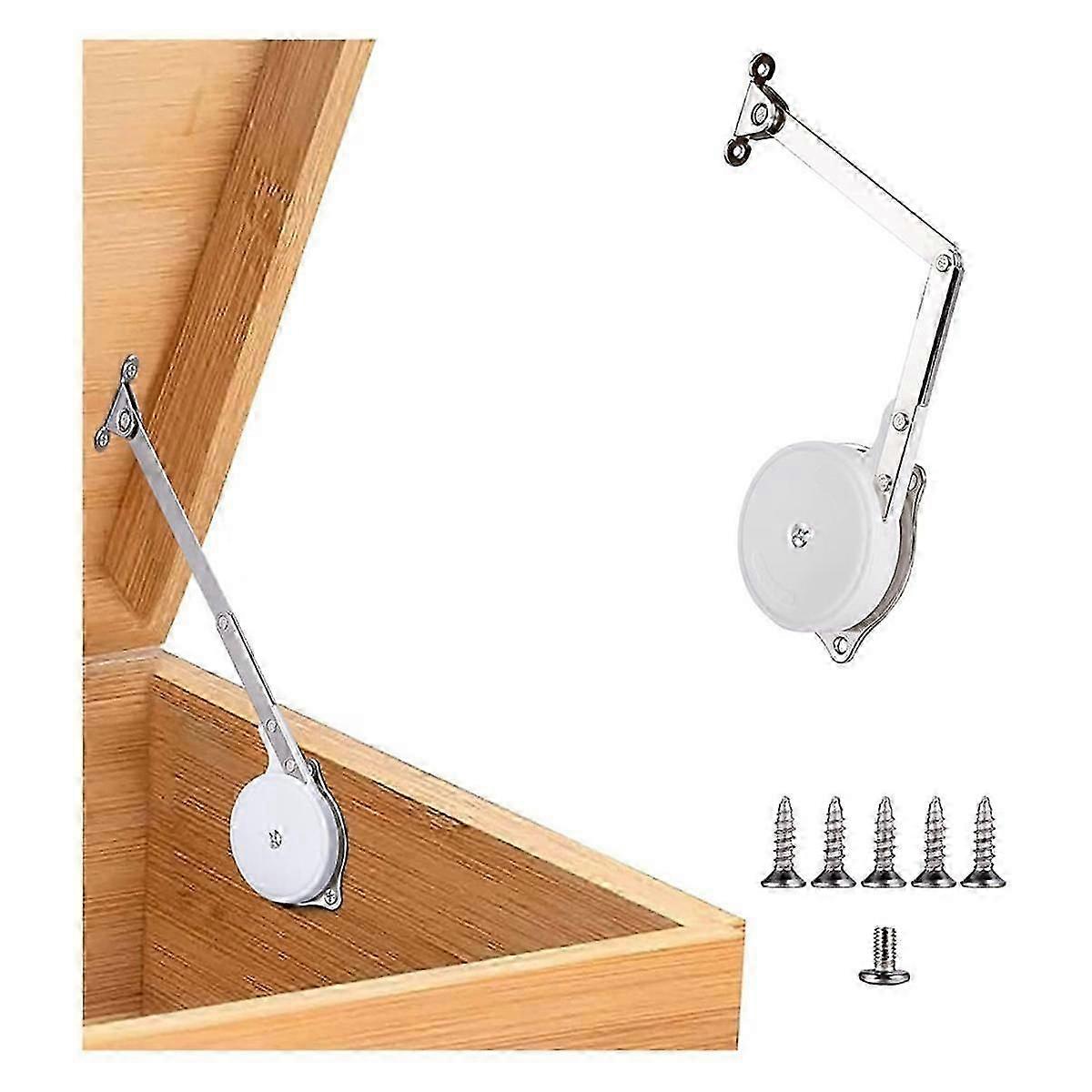 1 Pack Toy Boxes Hinges Soft Close Lid Support Hinges Chest Hinges for Wooden , , Storage Trunk & Bench