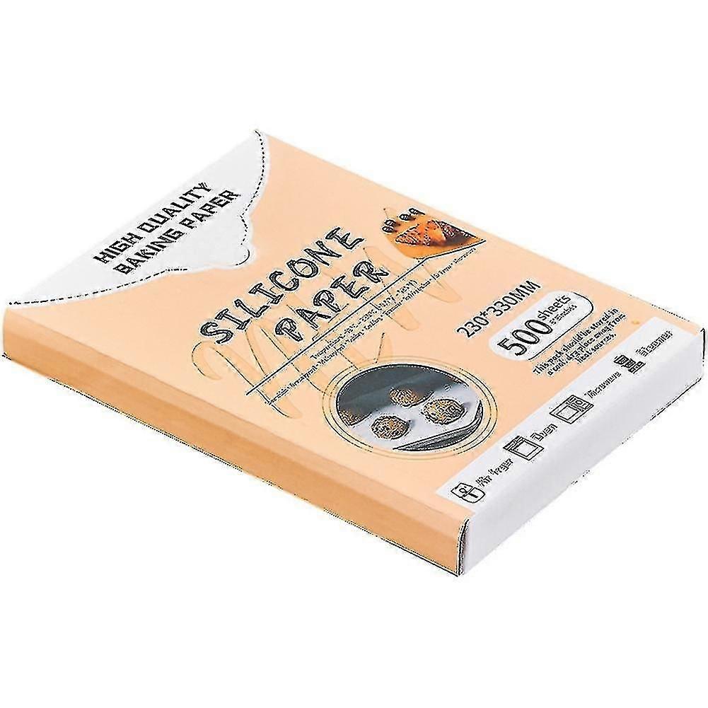 500pcs Waterproof Food Grade Bbq Paper Oil Resistant High Temperature Baking Silicone Oil Paper (23