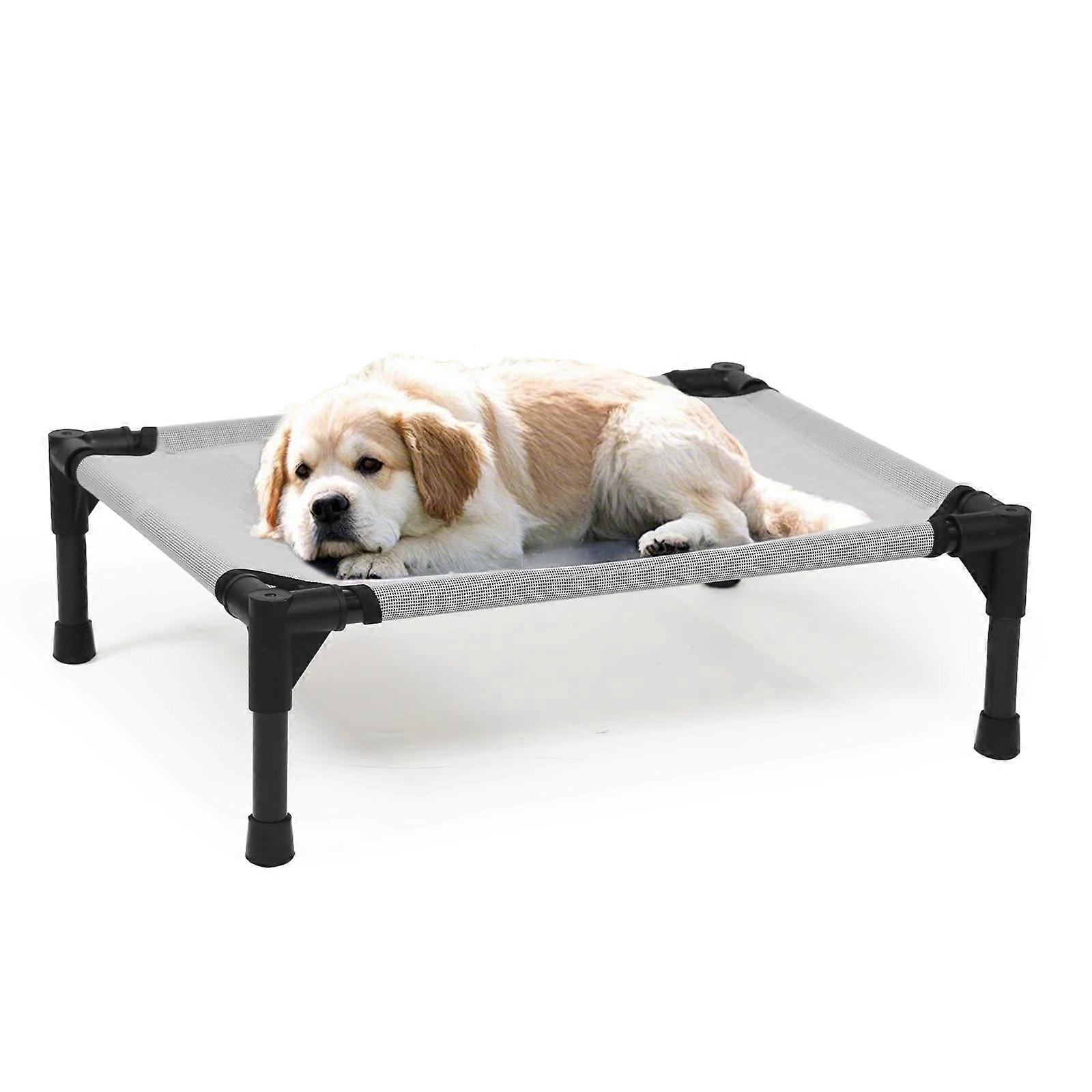 Cooling Elevated Dog Bed Small, Durable Raised Cot for Small Dogs, Breathable Dog Hammock with Non-Slip Feet