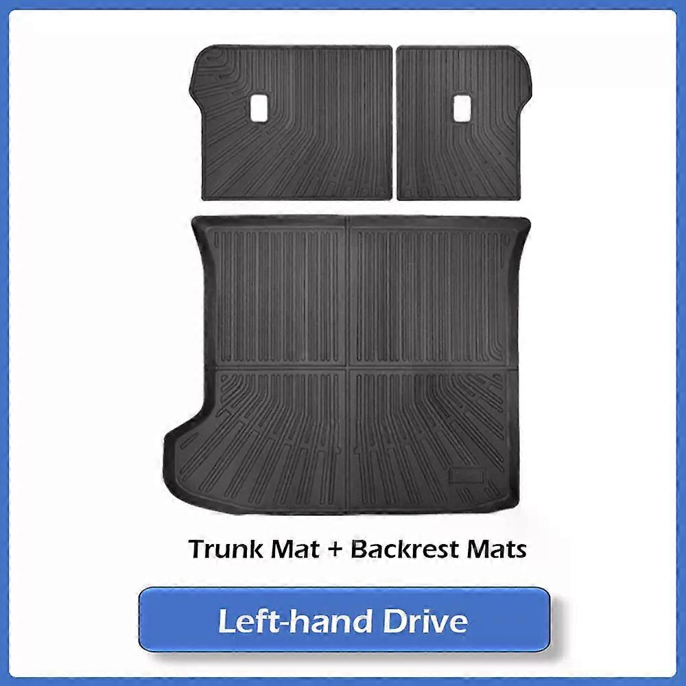 for Kia EV6 2025 TPE Floor Mats Cargo Liner Backrest Mats All Weather Protection Car Mats Custom for EV6 Floor Liners
