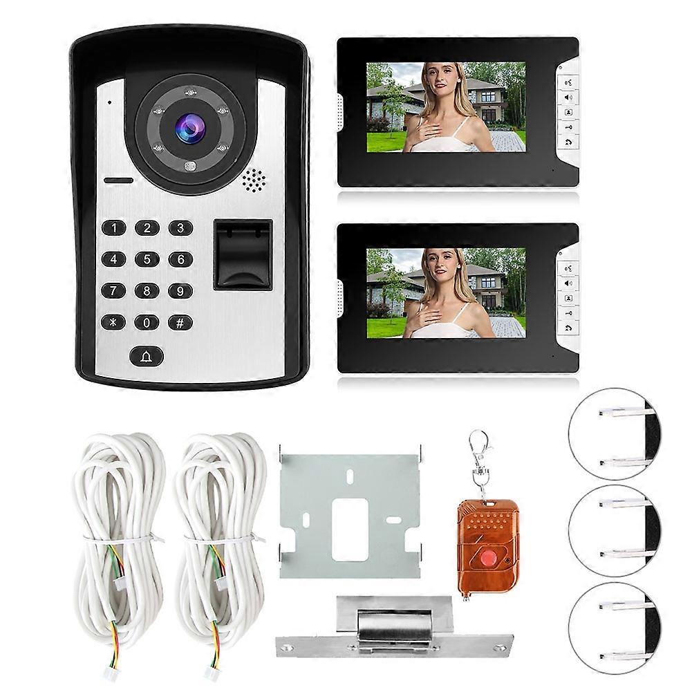 Smart Video Doorbell - 7" HD LCD, Adjustable Features, Hands-Free Intercom, Durable Design