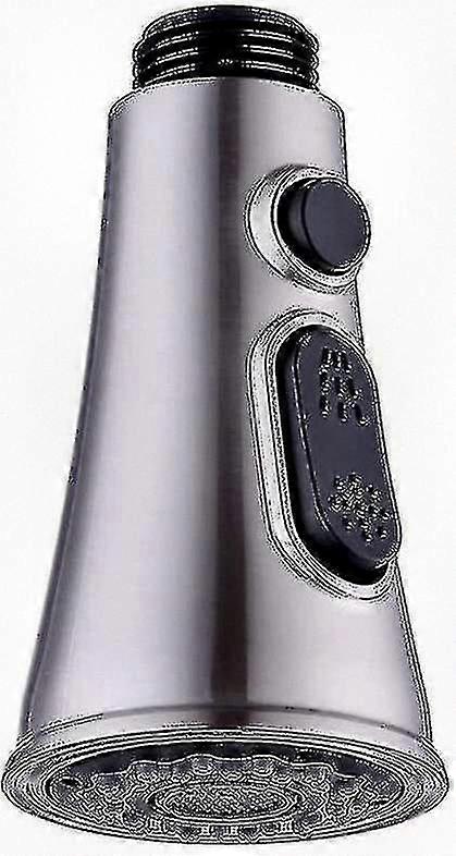Replacement Shower Head for Mixer Tap with Dual Jets - Chrome Finish Kitchen Sink Faucet Accessory
