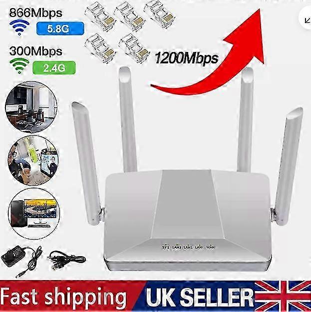 4G CPE Router 4G WIFI Router Dual Band 1200Mbps Useful for Office Internet Home