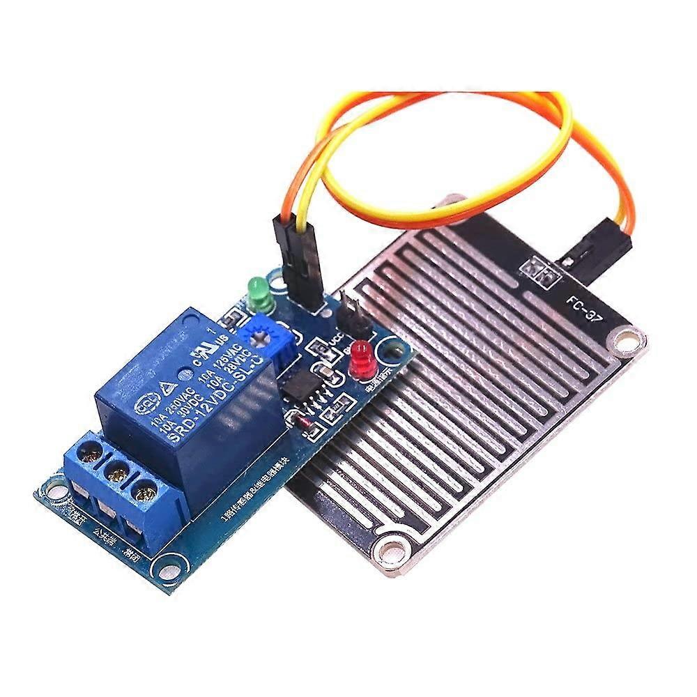10pcs/lot DC 12V Rain Water Sensor Module Relay Control Module for Arduino Robot kit