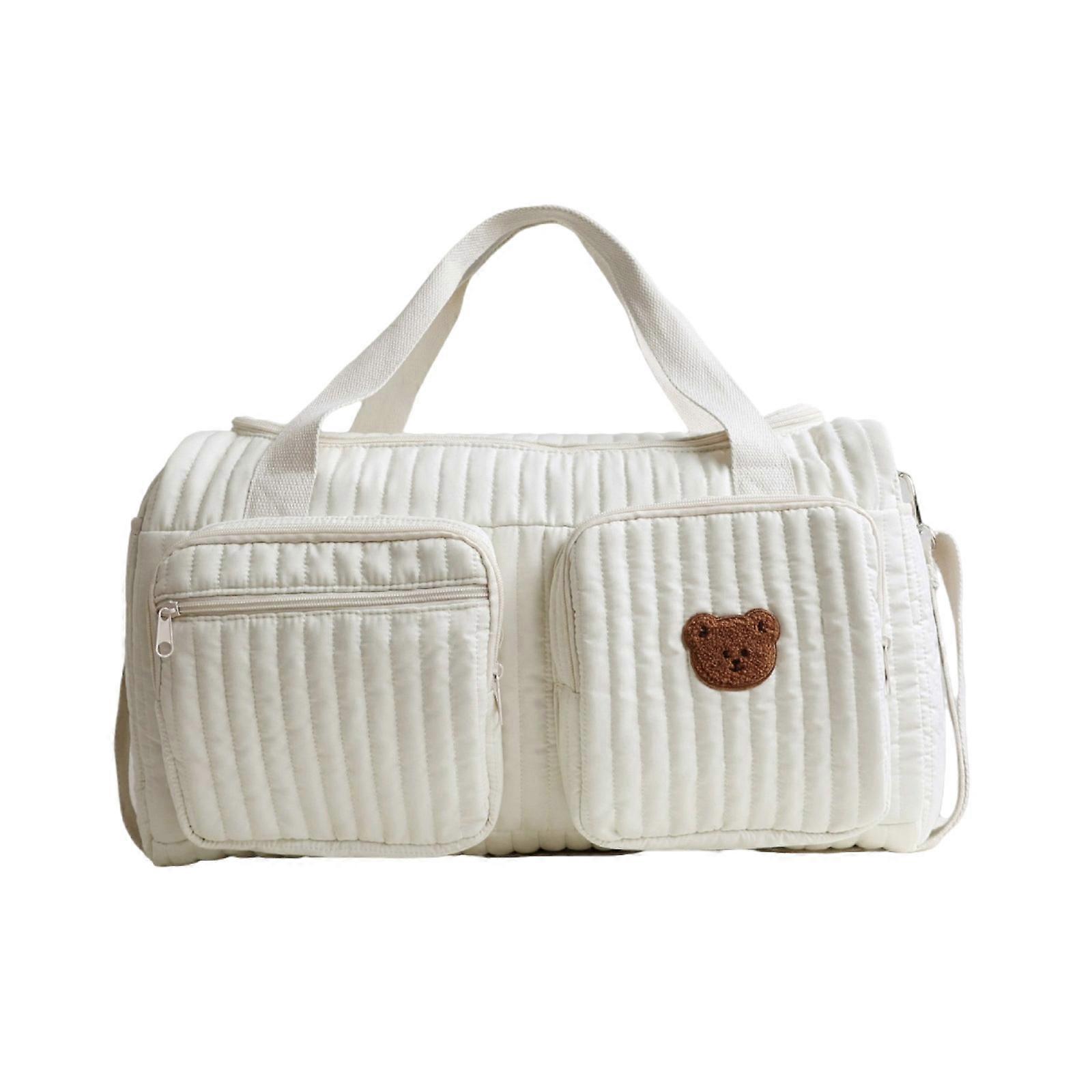 Spacious Baby Diaper Case Elegant Shoulder Bag with Multiple Compartments for Baby Essential and Mom Personal Items