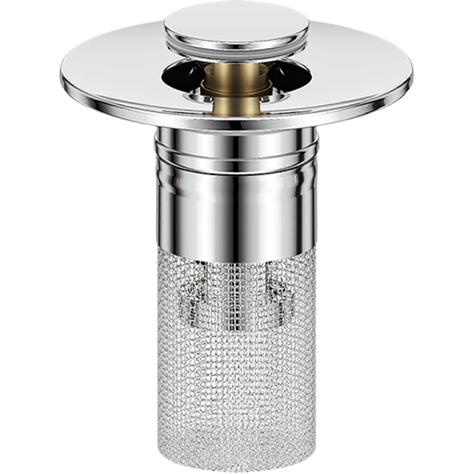 Sink Plug Strainer Einfache Installation Sink Drain Filter nicht verstopfen Popup Sink Stopper mit eingebautem Sieb Einfache Installation