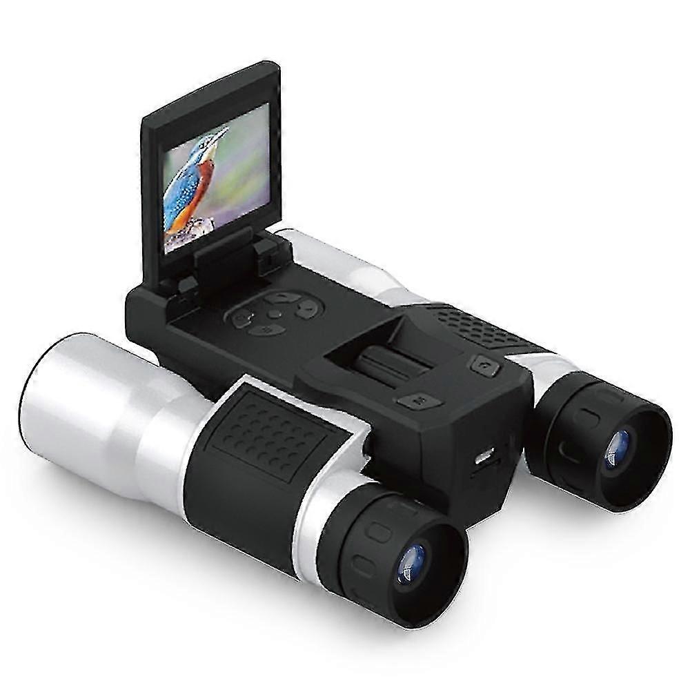 12x32 Binóculos Digital Camera Telescope 2 polegadas rotativo LCD 5MP Video Photo Recorder com