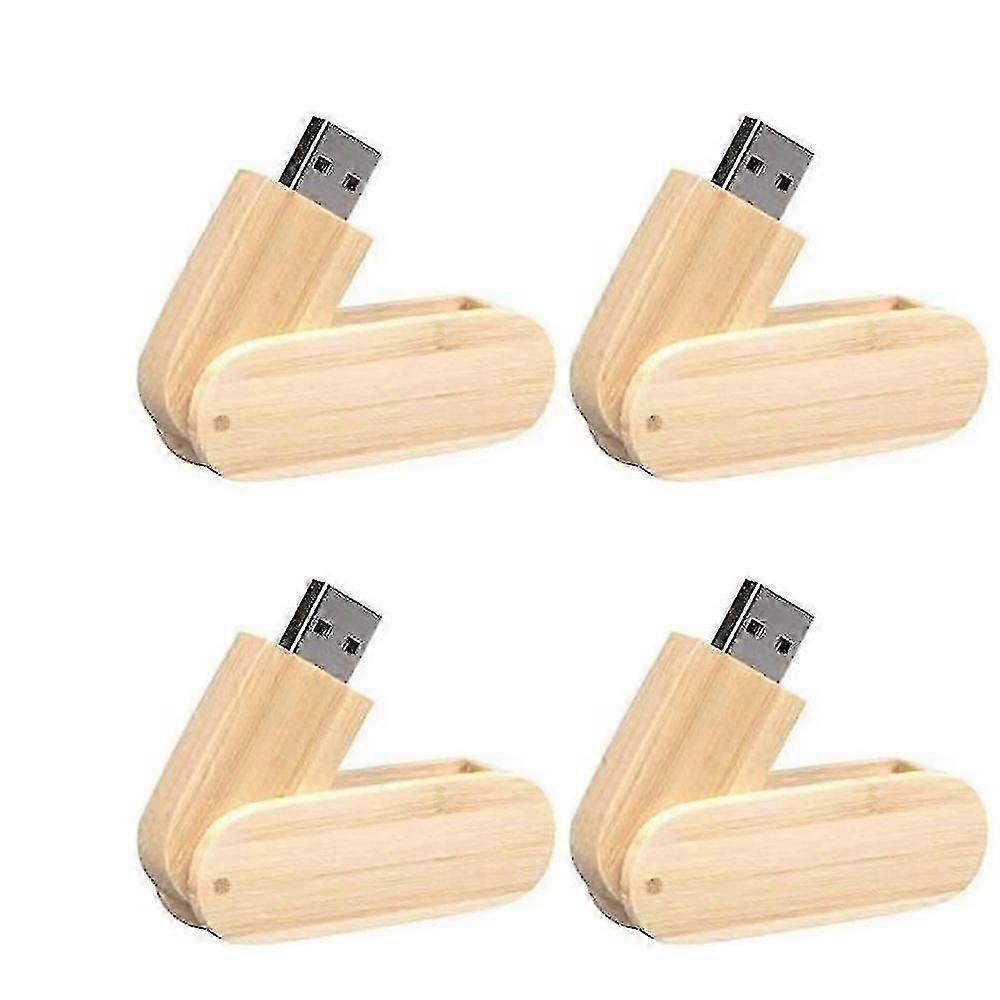2er-Pack USB 3.0-Flash-Laufwerk aus Holz mit 64 GB, USB-Speicherstick