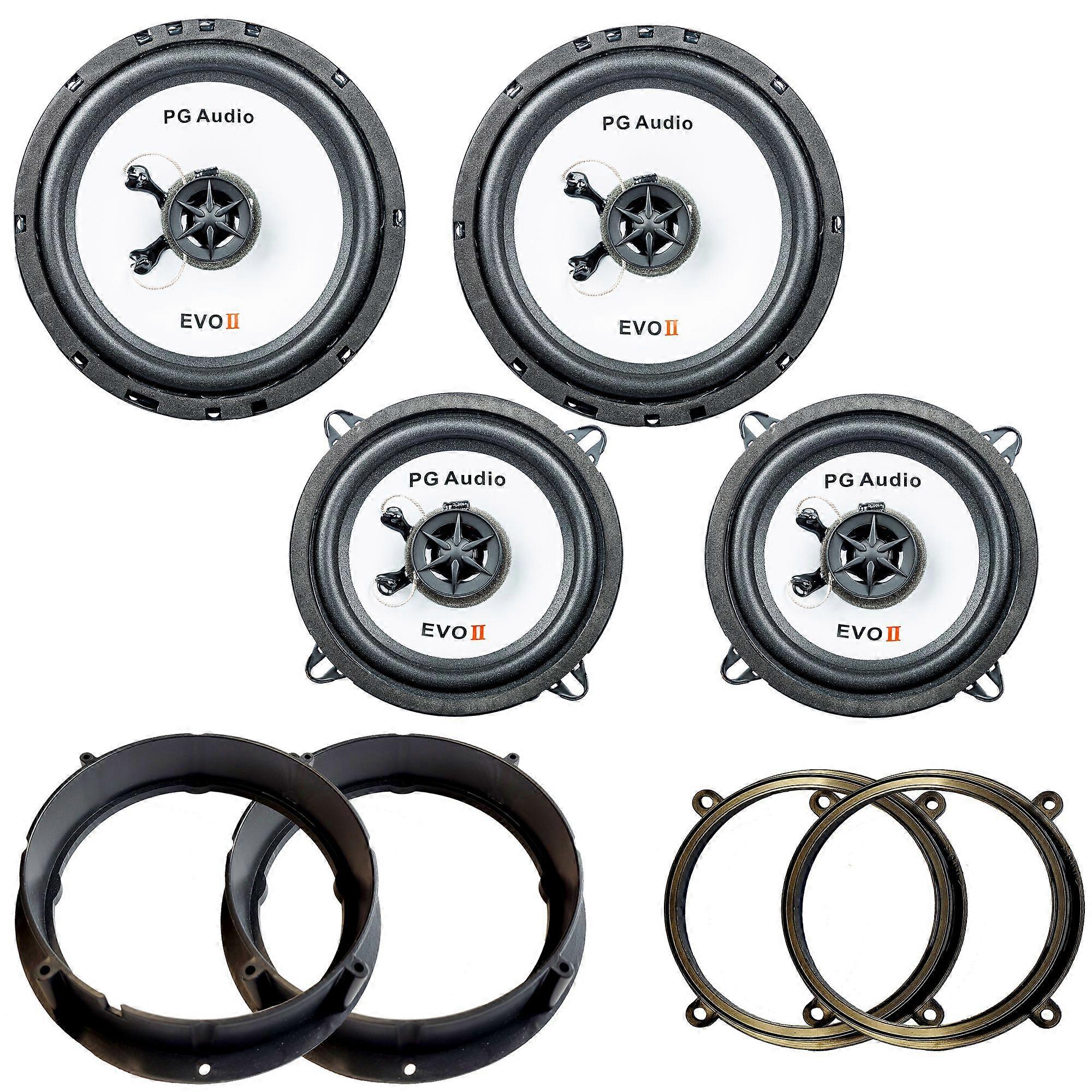 PG Audio Speaker Doors Front Rear Suitable for Fiat Fiorino Qubo