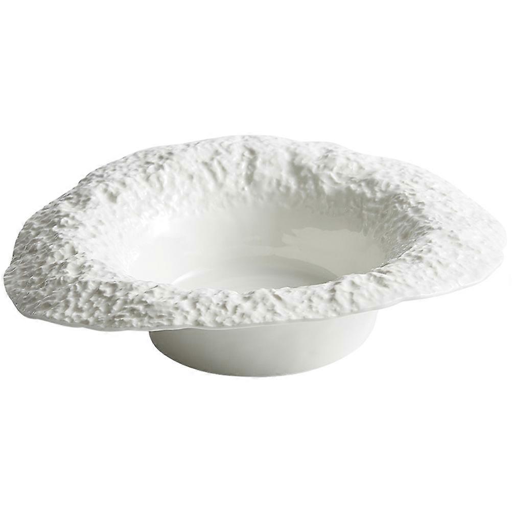 Ceramic Plate for Various Meals, Featuring Simple Design and Easy Maintenance