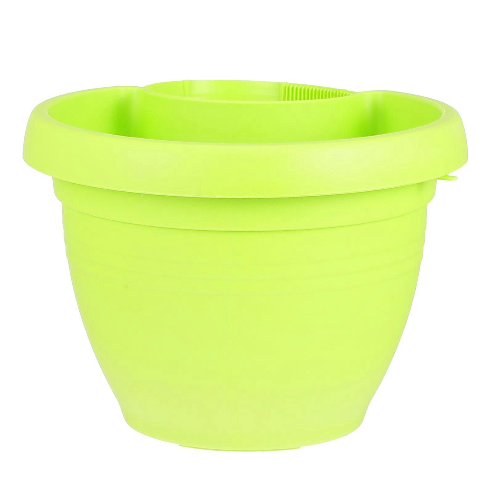 Green Plastic Hanging Planter for Storage Durable and Lightweight Practical Flower Holder 1 Pc