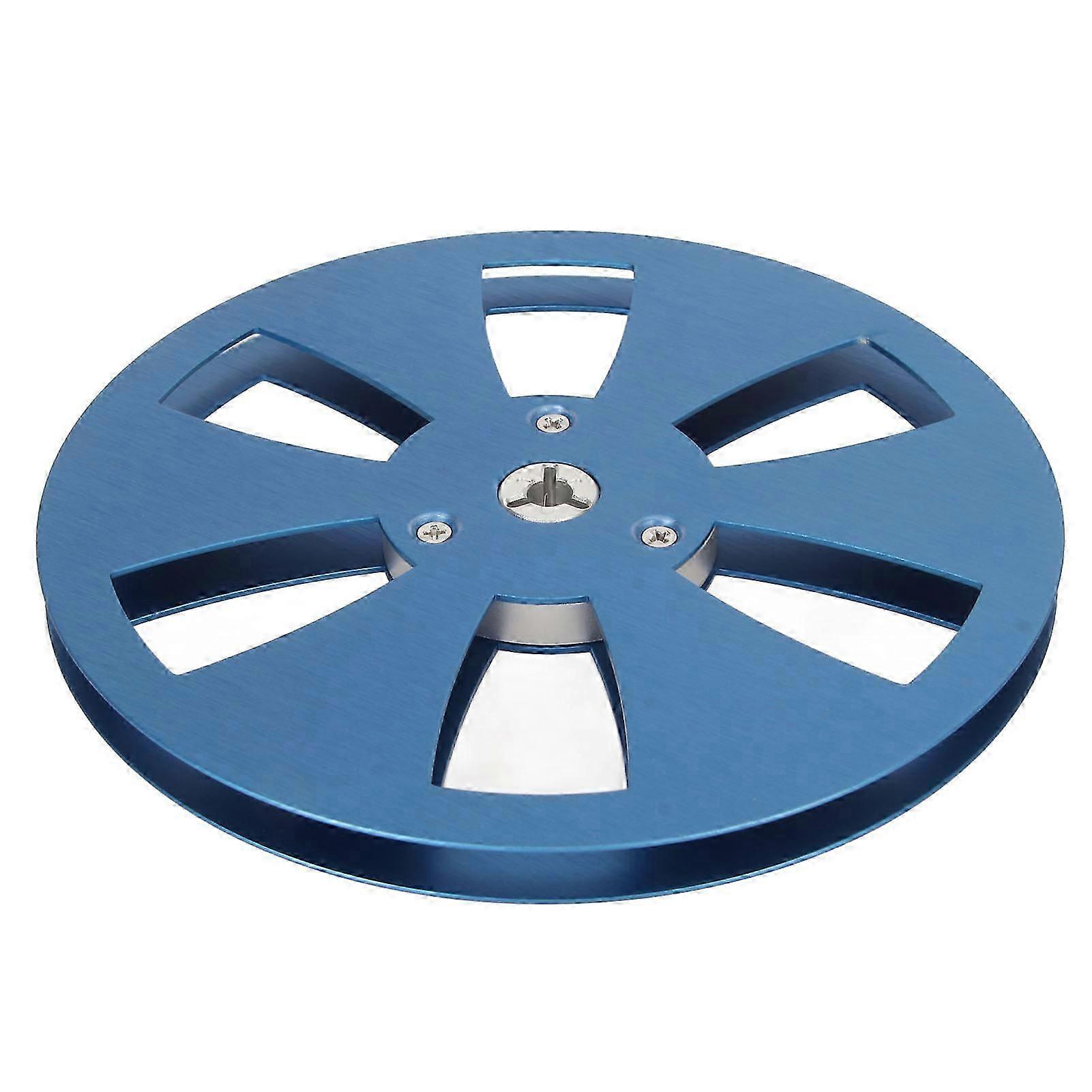 1/4 7 Inch Empty Reel 6 Hole Aluminum Alloy Open Reel Sound Tape Empty Reel Opening Machine Part Blue