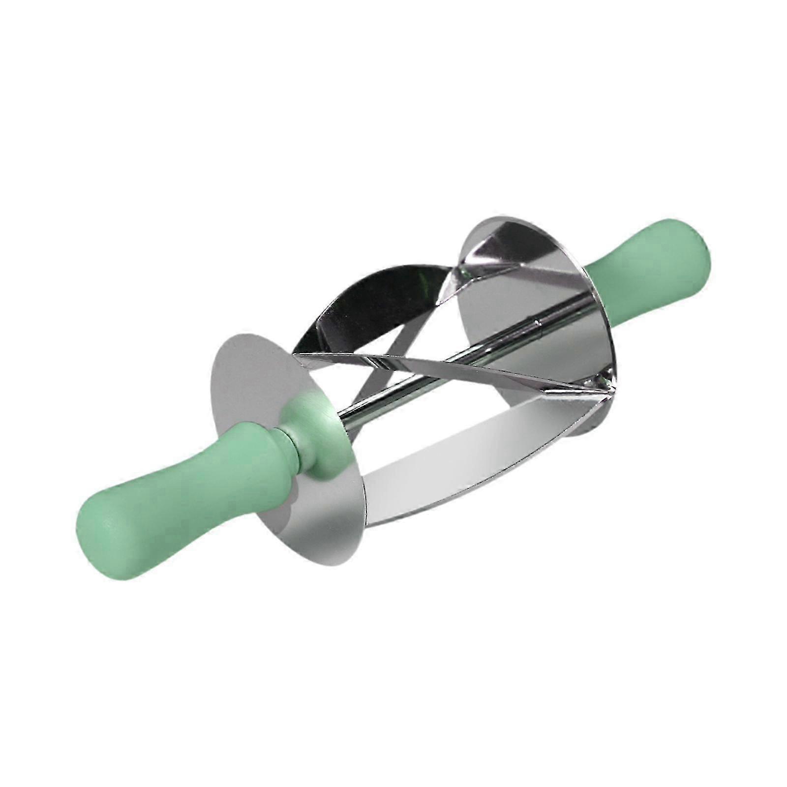 Evenly Shaped Croissant Cutter for Home Kitchen Use, Green Rolling Bread Cutter Ideal for Bread Makers