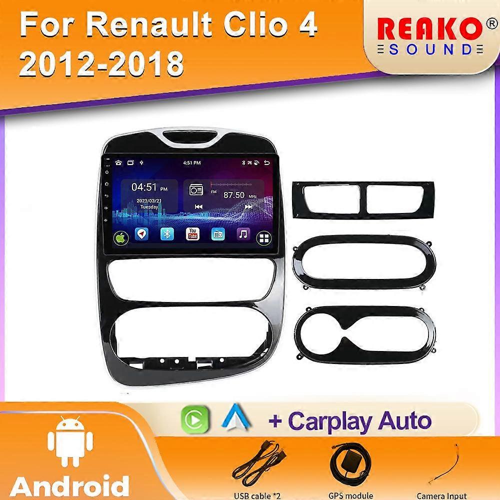 Car Radio For Renault Clio 4 2012 - 2018 Wireless Carplay Android Auto Multimedia Player Stereo 2Din 4G Wifi DSP