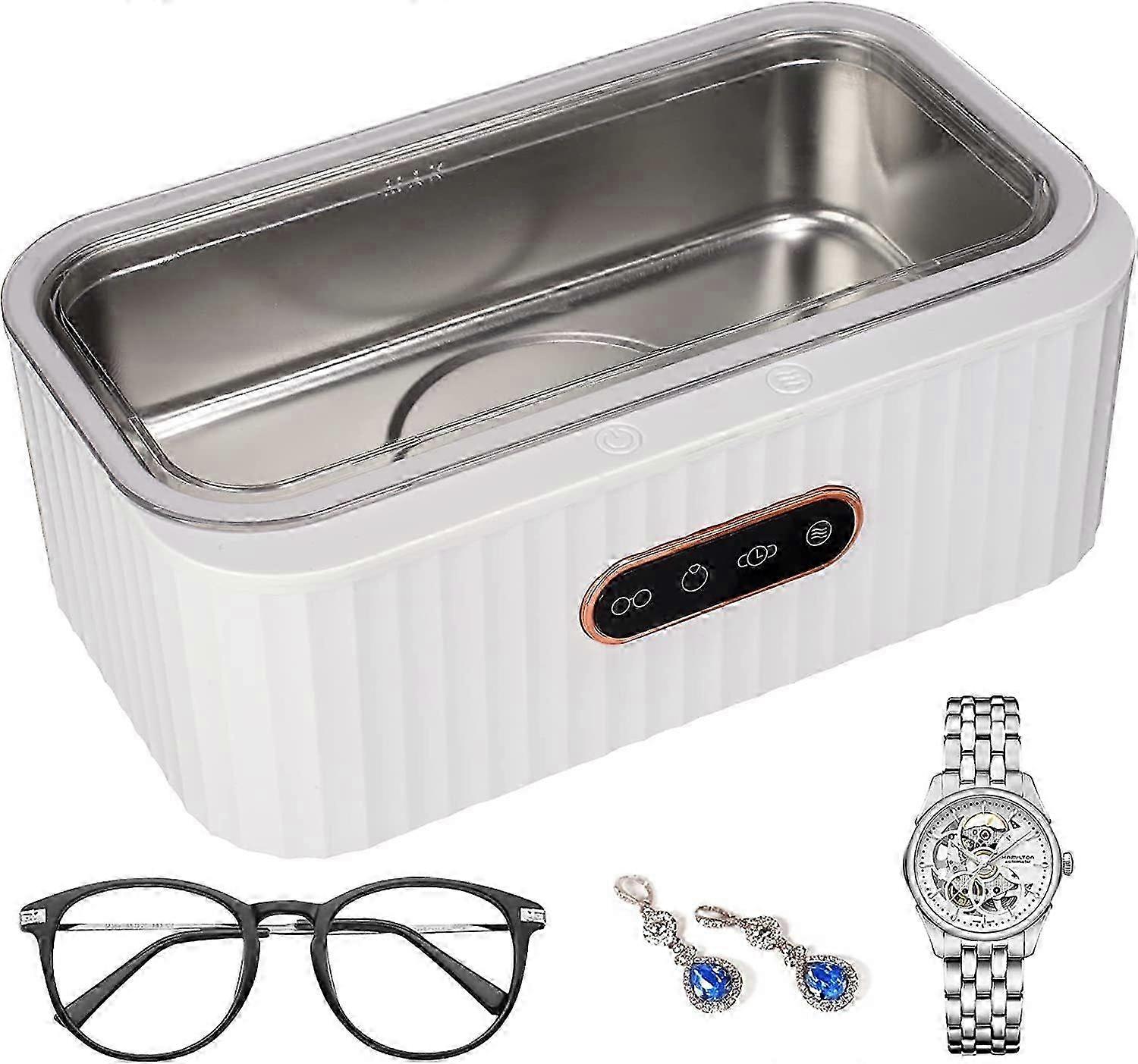 Ultrasonic Cleaner 400ML, 45KHz Professional Ultrasonic Cleaner with 4 Cleaning Modes, Touch Functio
