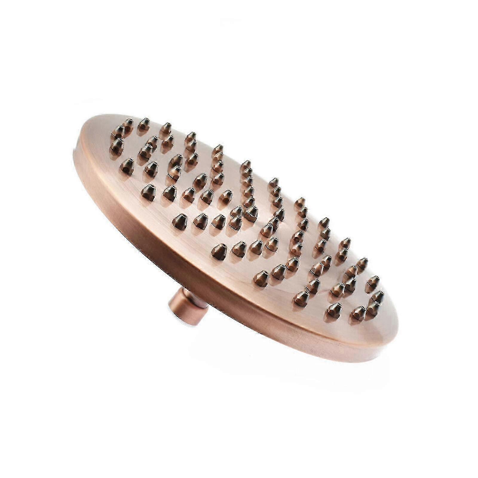 8" Antique Red Copper Brass Rainfall Shower Head for Bathroom