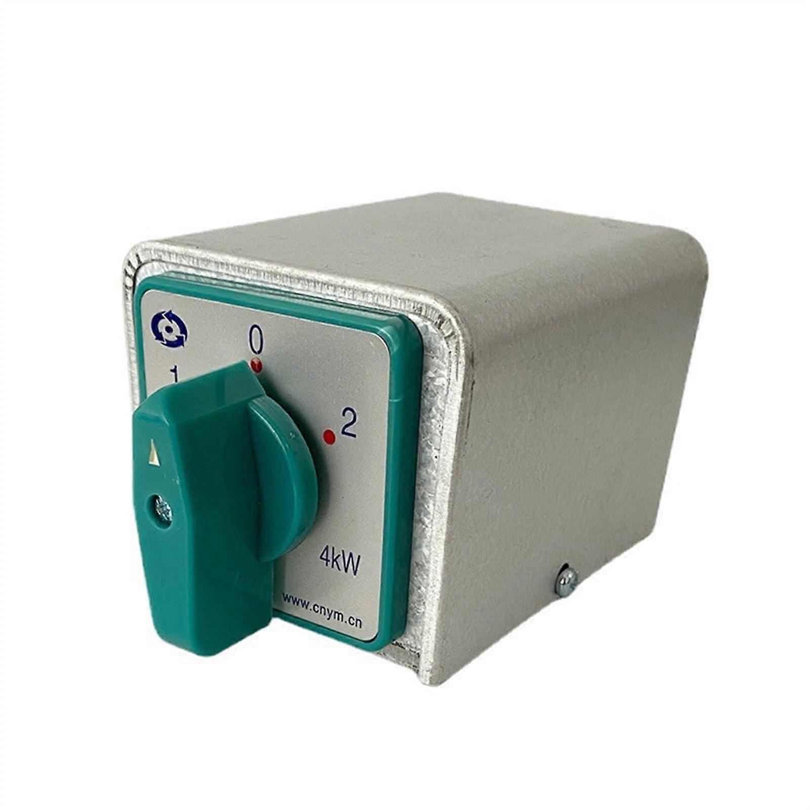 HZ520/4 M08BF Manual Transfer Rotary Cam Switch 20A 4kw 4 Pole 3 Position with Iron Shell Protective Box Enclosure