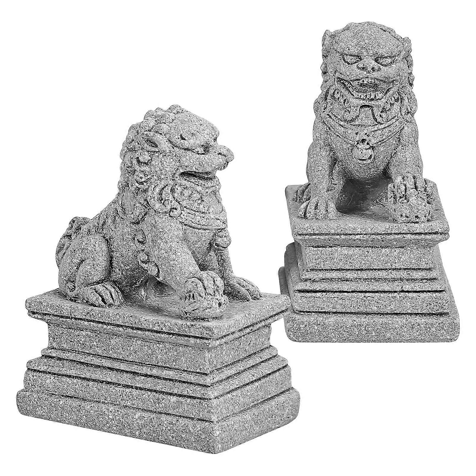 Prosperity Feng Lion Statue, Robust Design for Modern Interiors