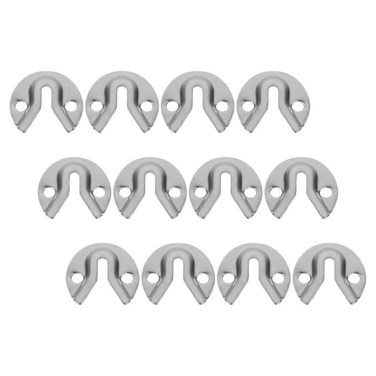 12-Pack Mirror Connector Screws for Furniture Frames, Decorative Hairpin Style, Multi-Purpose Mounting Hardware