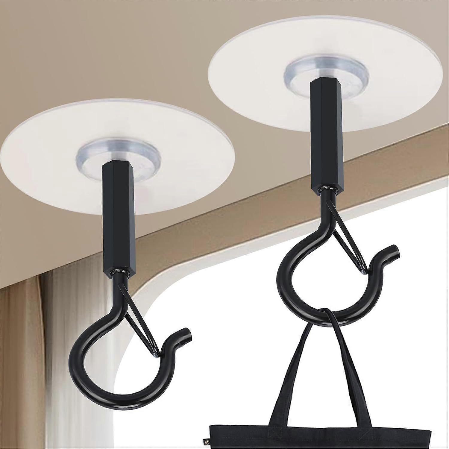 Yapışkanlı Tavan Kancaları, Asılı Bitkiler, Işıklar, Rüzgar Çanları, Fener, Güçlü Hiçbir Matkap Dış Mekan Yapışkan Tavan H için Kancalar Üzerinde 4'lü Paket Süper Ağır Hizmet Çubuğu