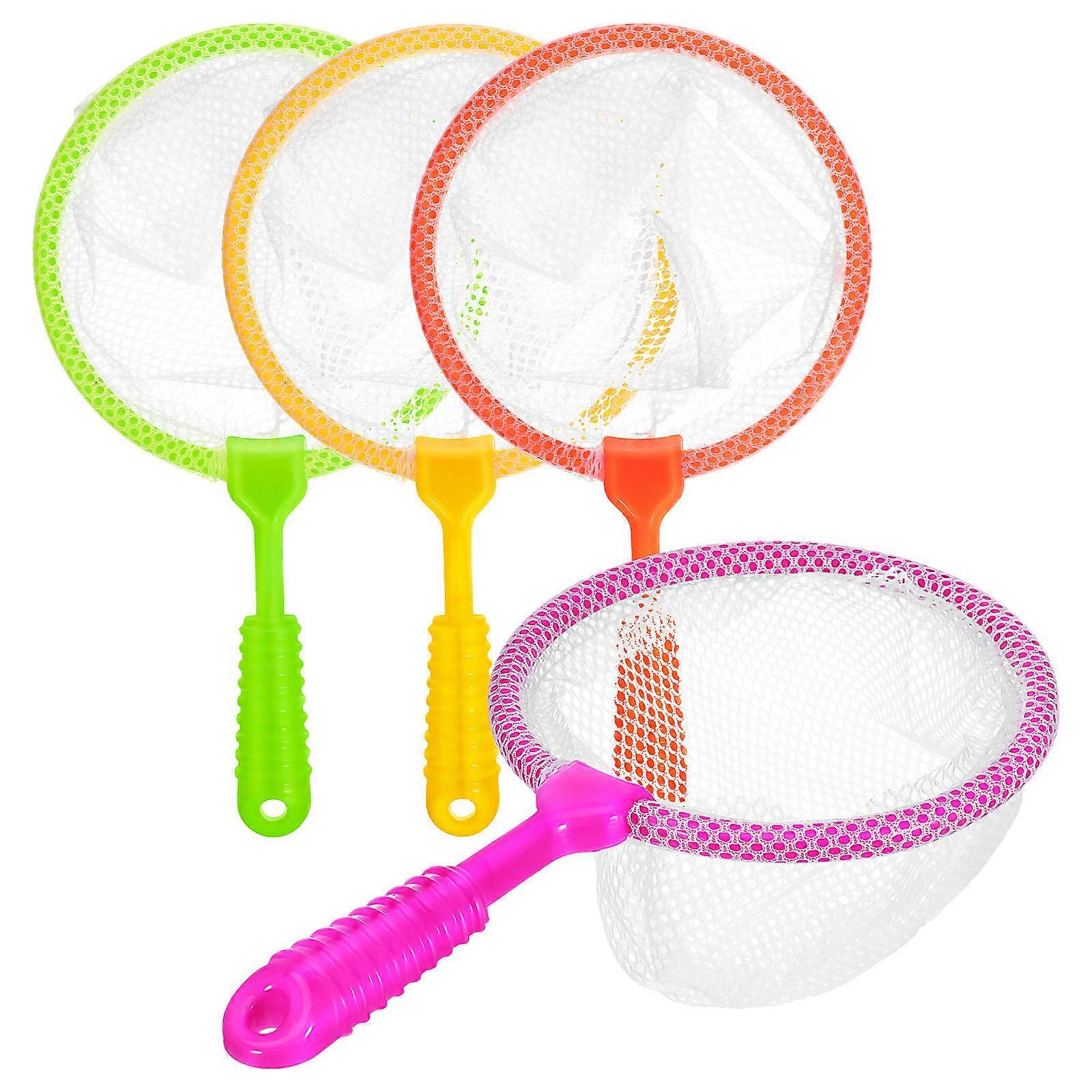 Learning Fishing Toys Fish Catching Net For Bath Time 4Pcs