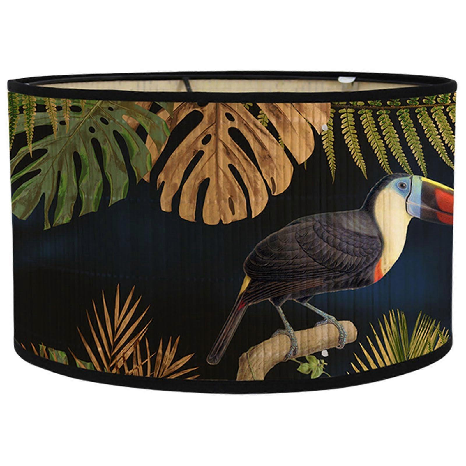 Drum Print Lampshade Chandelier Elegant Wall Lamp Shade 16 Inch Durable Fabric Light Fixture Home Decor