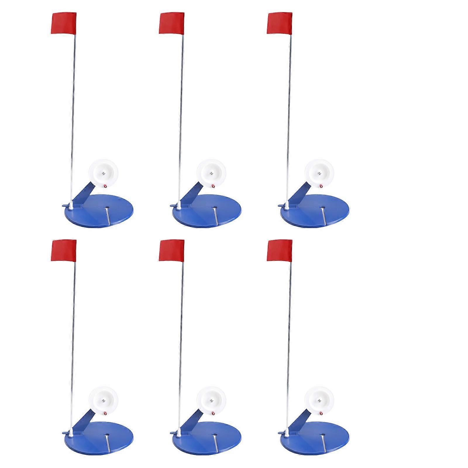 6 pieces ice fishing tip up flag set cold resistant for winter fishing ice fishing flags ice fishing indicators